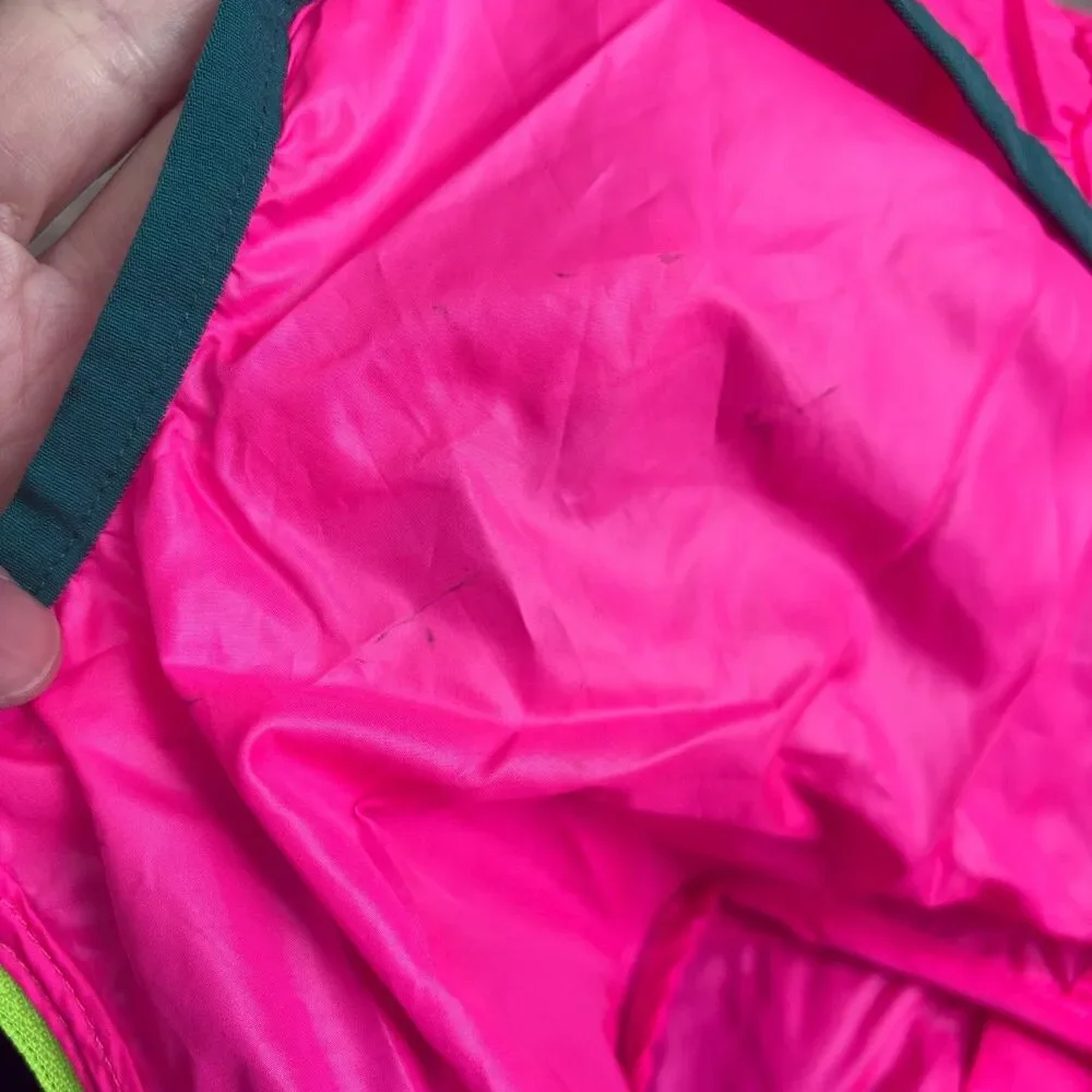 Cotopaxi Teca Windbreaker Jacket Women XS Blue Pink Hood Packable Pullover *READ - Picture 7 of 12